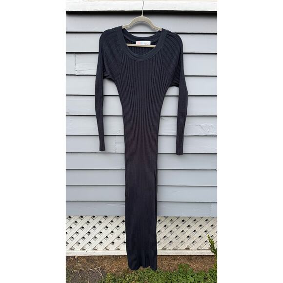 FREE PEOPLE FP Beach Walk About Maxi Dress Black XS - Picture 2 of 4